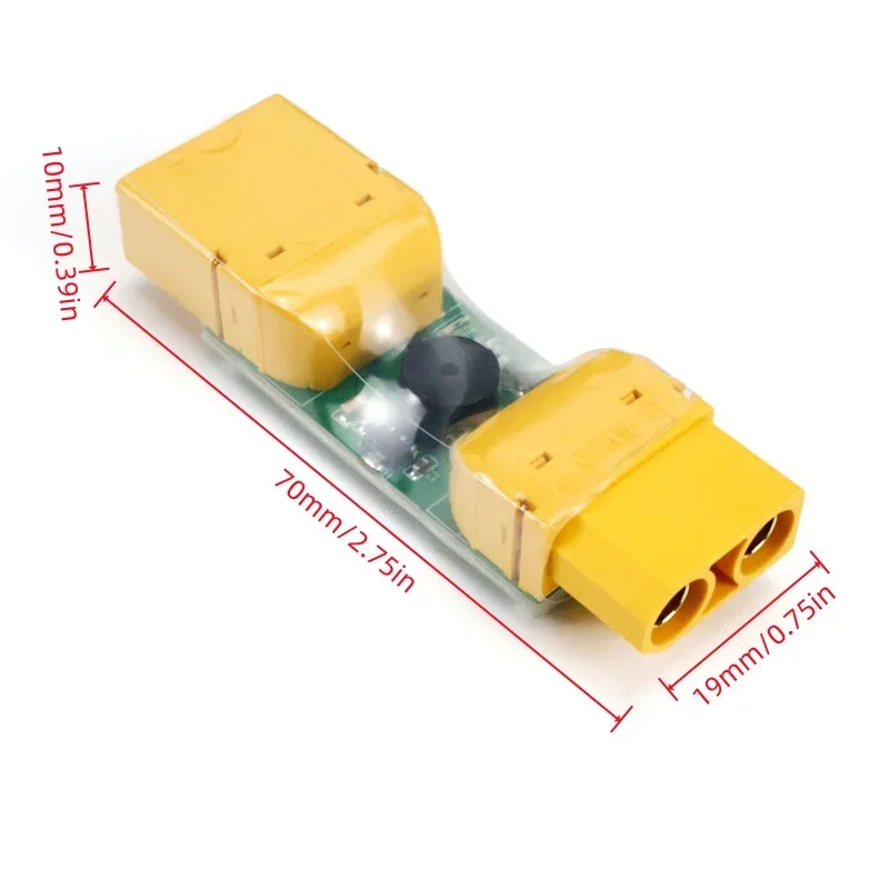 FPV Smoke Stopper 2-8S XT90 Circuit Fuse Installation Test Safety Plug Short-circuit Protection for RC FPV Drone Installation