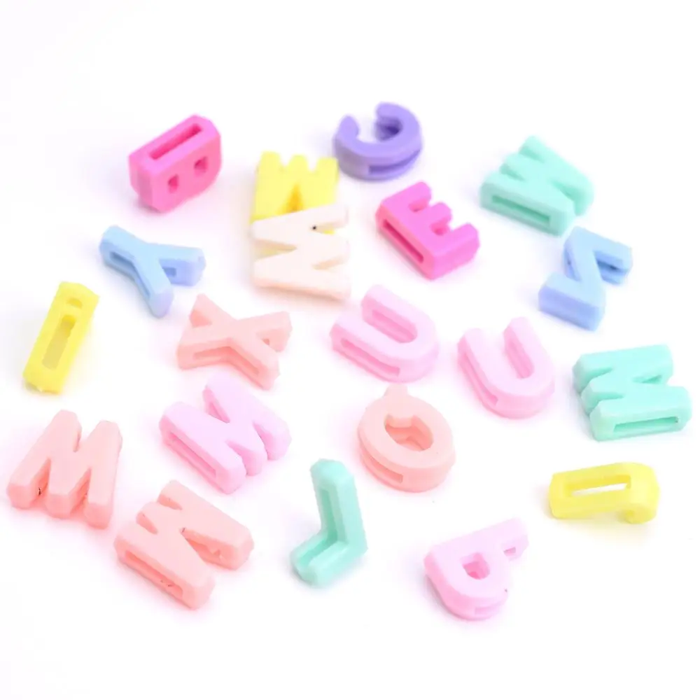 100 Stück 12 mm mehrfarbige zufällige Buchstabenperlen, Acryl-Alphabet-Perlen für Schmuckherstellung, DIY-Armband, Halskette, Schlüsselanhänger, Zubehör – Detail 24