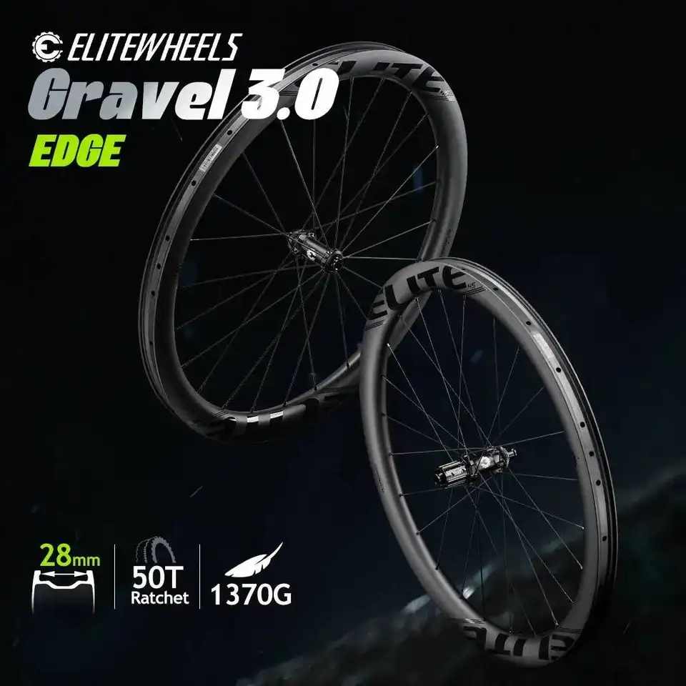 ELITEWHEELS EDGE Gravel 3.0 Carbon 700c Disc Wheels