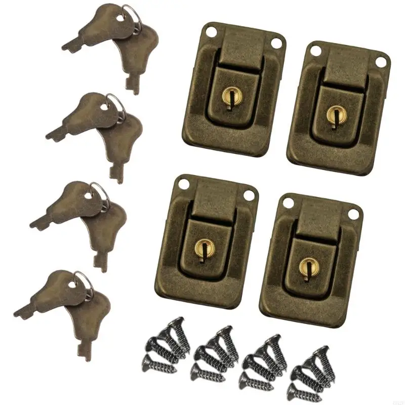 

652F Elegant Bronze Toggles Catching Lock Convenient for Cabinets Drawers and Toolboxes Use with Sturdy Iron Materials