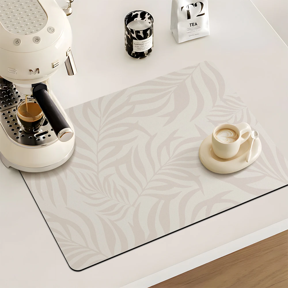 

Absorbent Dish Drying Mat Coffee Mat Coffee Maker Mat Dish Drying Mat for Kitchen Absorbent Quick Dry Mat