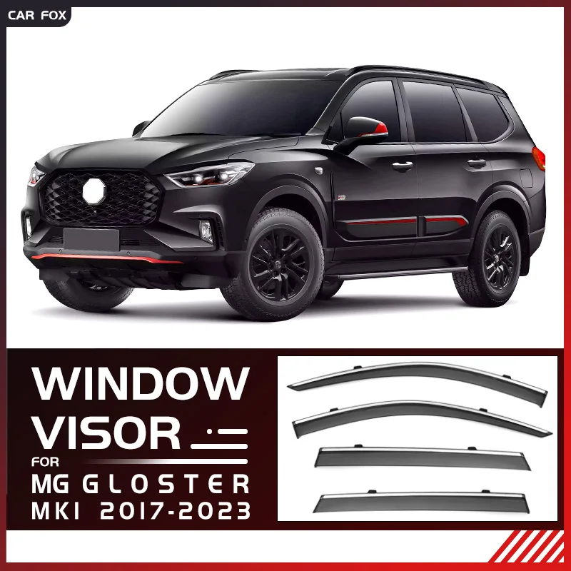 

For MG Gloster 2017-2023 Plastic Window Visor Vent Shades Sun Rain Deflector Guard 4PCS/SET For MG Gloster 2017-2023