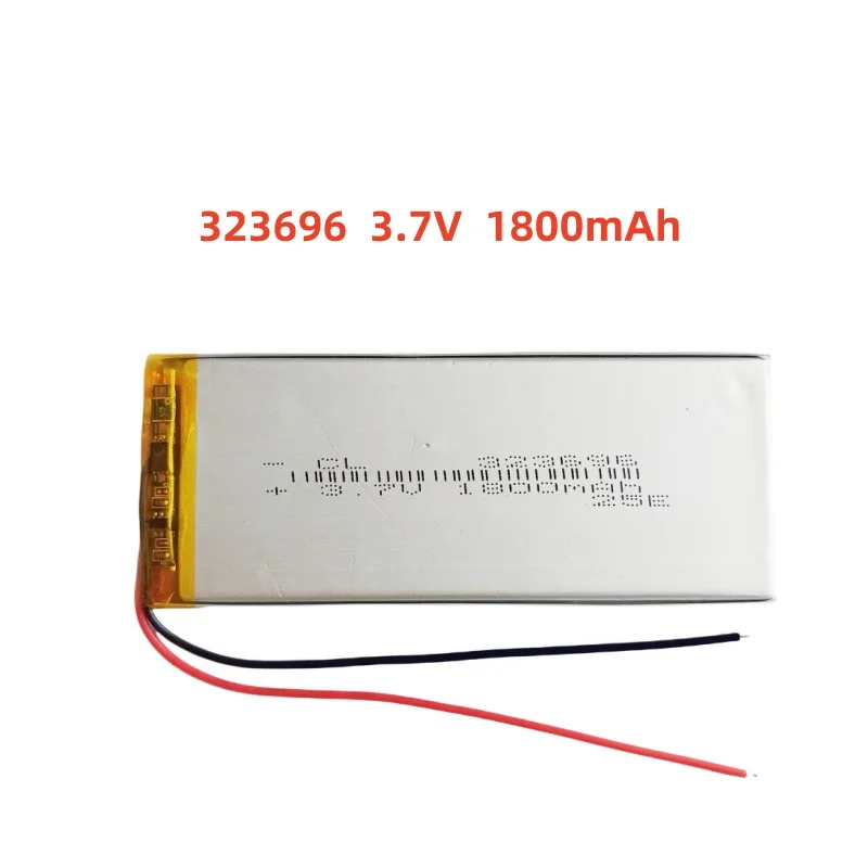

323696 3.7V 1800mAh Lithium Polymer Rechargeable Battery Lipo Cell Replace For DVD Bluetooth GPS Wired Microphone Audio Compute