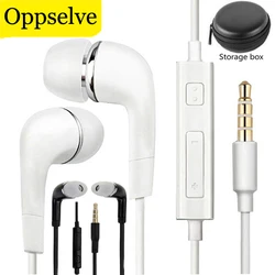 Wired Headphones Stereo In-ear Earphone with Microphone 3.5mm Plug Music Gaming Earbuds For Samsung Galaxy S21 Huawei Xiaomi 12