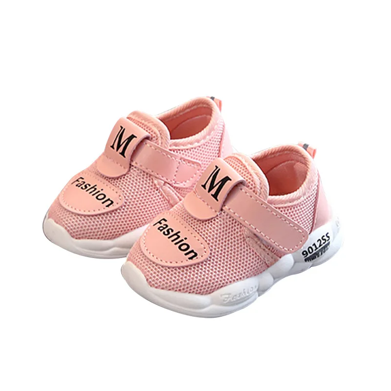 Lente Zomer En Autum Kinderen Mesh Sportschoenen Jongens Meisjes Baby Peuter Schoenen Kind Zachte Bodem Ademende Sneakers