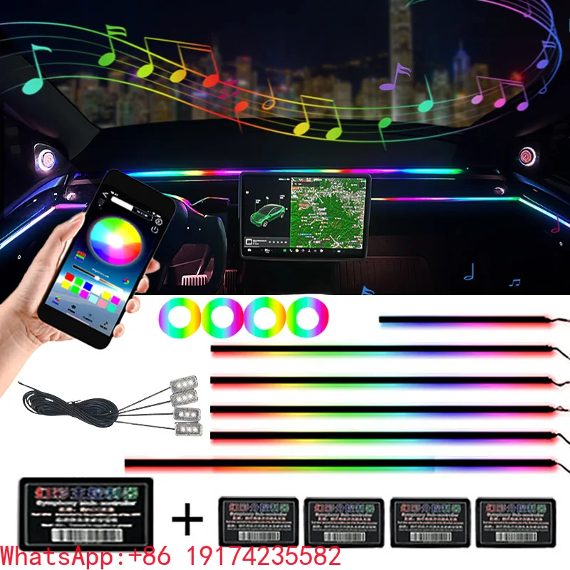 

Symphony Ambient Lighting Car Interior Ambient Lighting Car Acrylic Led Interior Multicolor Rgb Car Ambient Lighting