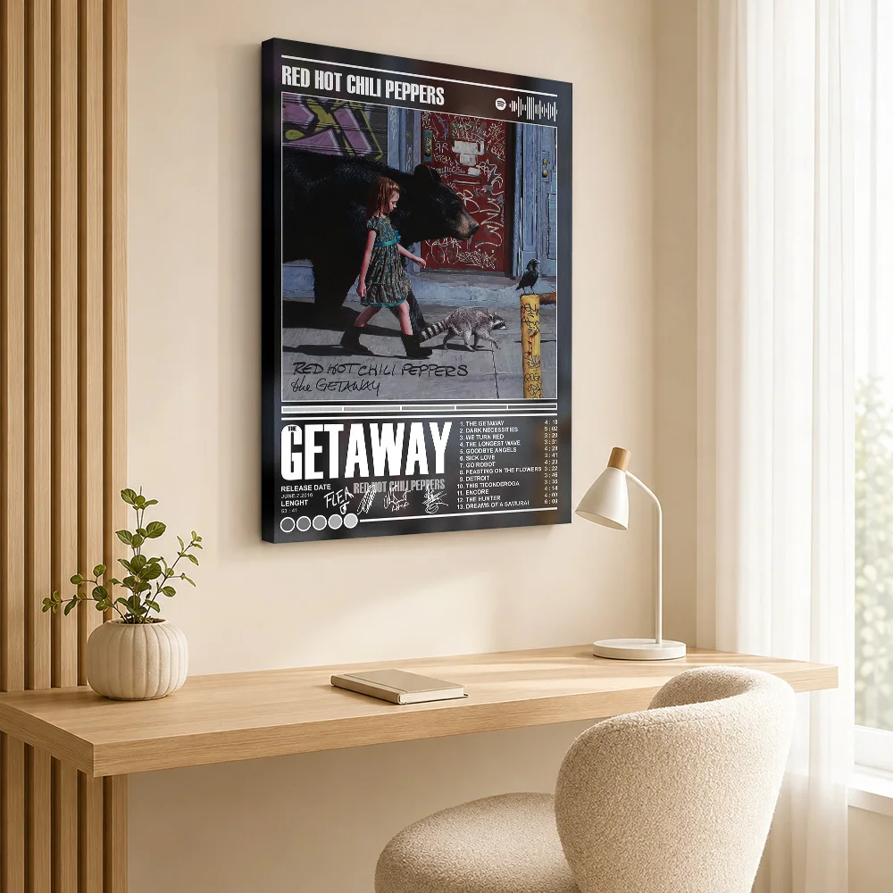 Red Hot Chili Peppers - The Getaway Canvas Poster Personalized Modern Aesthetic Wall Paintings Decoration for Dining Room Home