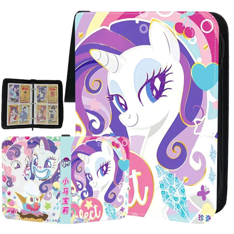 

2025 My Little Pony, 400 шт., аниме-игра, карточный альбом, книга, анимационная папка, коллекция Aihai, держатель для визитных карточек, детская игрушка в подарок
