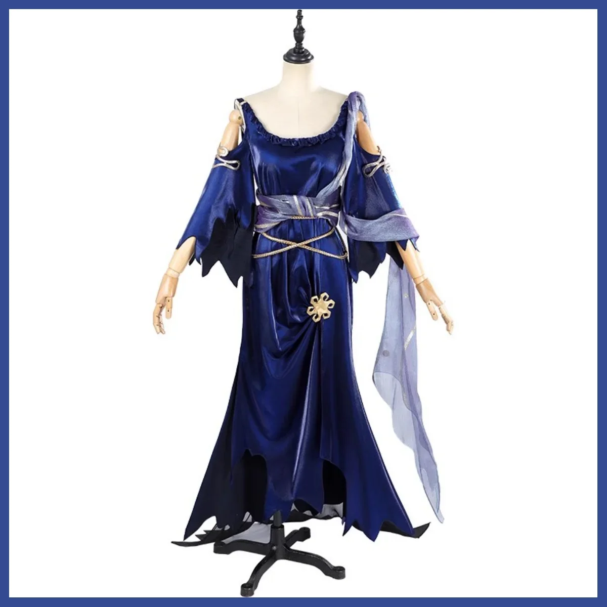 Game Identity ⅤFiona Gilman Priestess Cosplay Costume Yog-Sothoth Black Deep Purple Evening Dress Wig Woman Sexy Carnival Suit