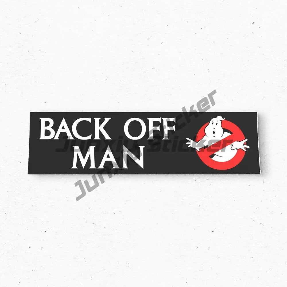 Back Off Man GHOSTBUSTERS (1984) Bumper Stickers - Movie Retro Style 80s 90s-Funny Racing Helmet Stickers