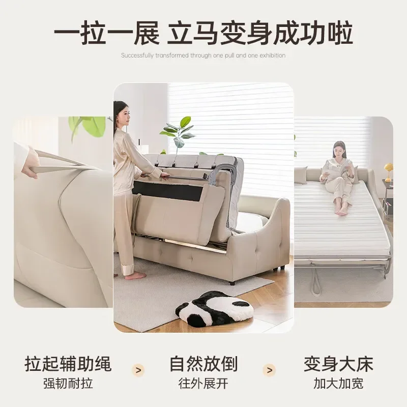DSA high-end sofa bed foldable dual-purpose bed living room single double multi-function bed