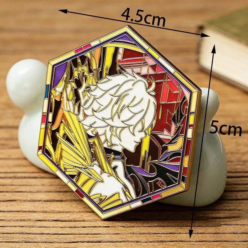 Honkai: Star Rail Evanescia Cosplay-Anstecker, Spiel-Anime Anaxagoras Khaslana Cipher Pin, Niedliche Dekoration, Halloween-Party-Kostüm-Requisiten – Detail 20