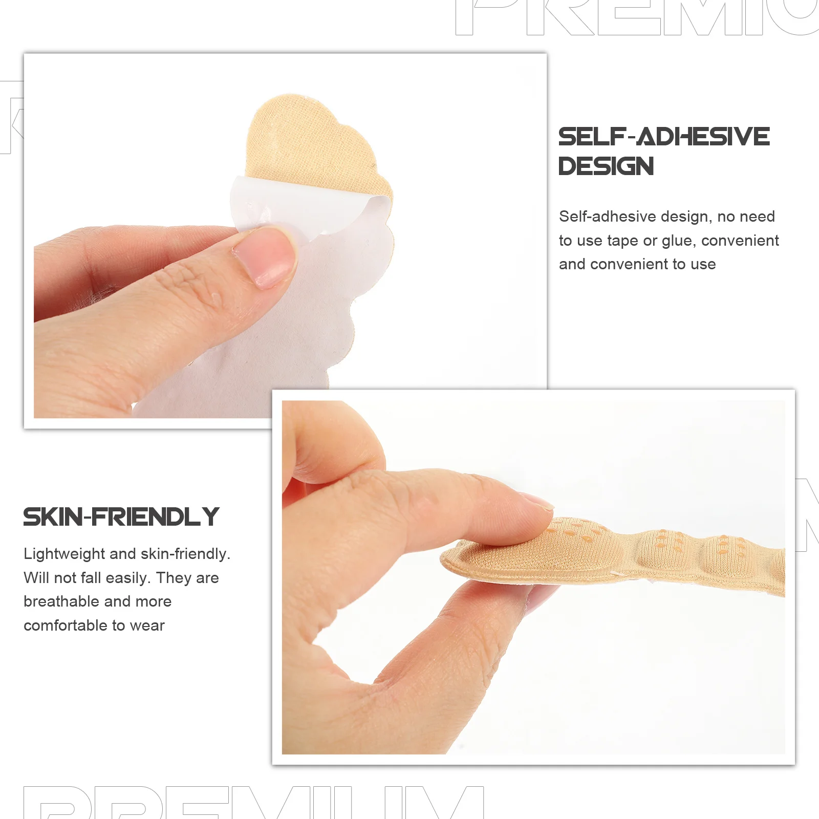 

3pcs Non-Slip Heel Pads 3 Pairs Wear-Resistant Cushions Self-Adhesive Protective Liners For Women High Heel Shoes Shoe Inserts