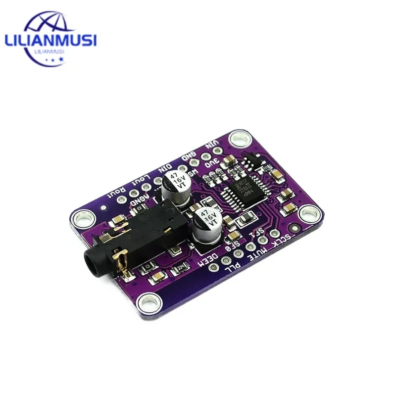 50PCS DAC Module 1334 UDA1334A I2S DAC Audio Stereo Decoder Module Board For Arduino 3.3V - 5V