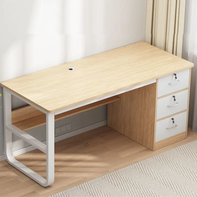 Desk Study table Student home writing computer desk Desktop workbench Bedroom simple with drawers
