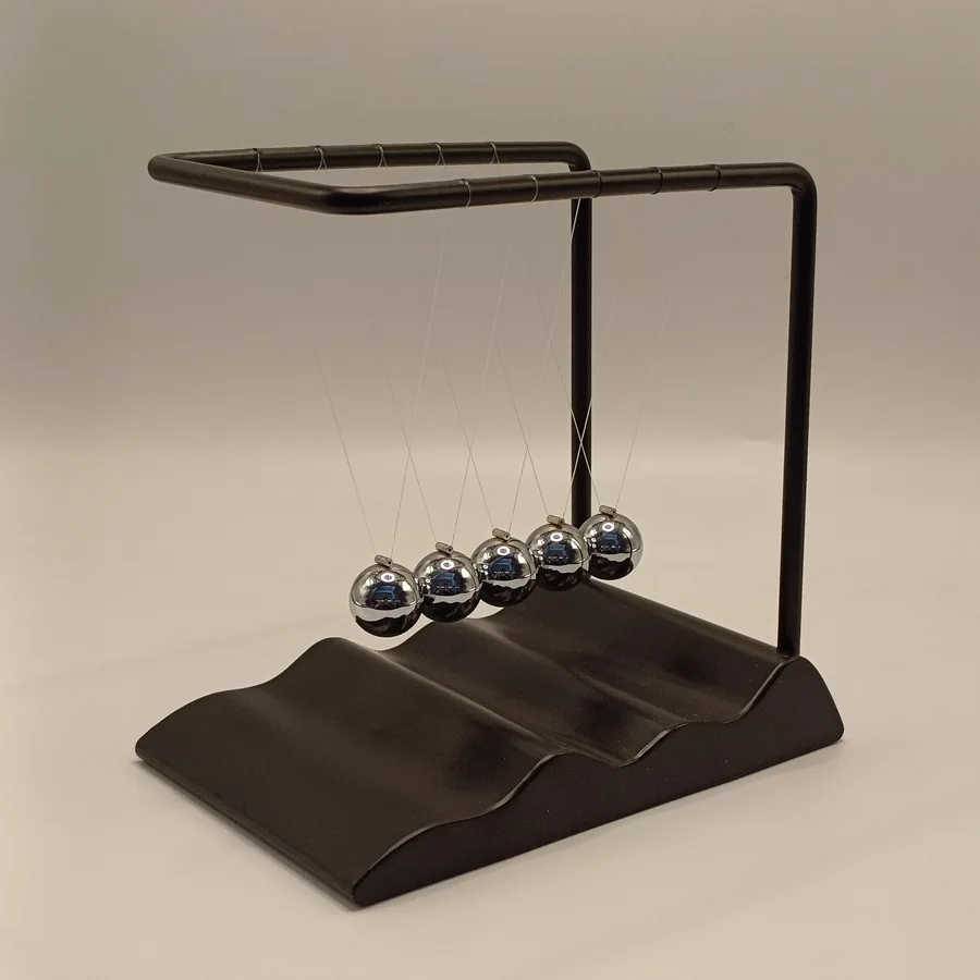 New Wave Base Newton Pendulum, Creative Home Billiard Ball Touch Ball Pendulum Gift Ornament