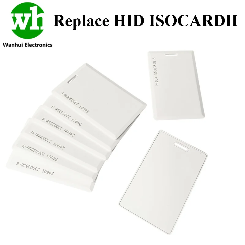 5/10 Pcs 125KHz HID 1326 Clamshell Card Access Control ISOCARDⅡ 26Bit NFC Tag RFID Chip Thin PVC Proximity Card Rewritable