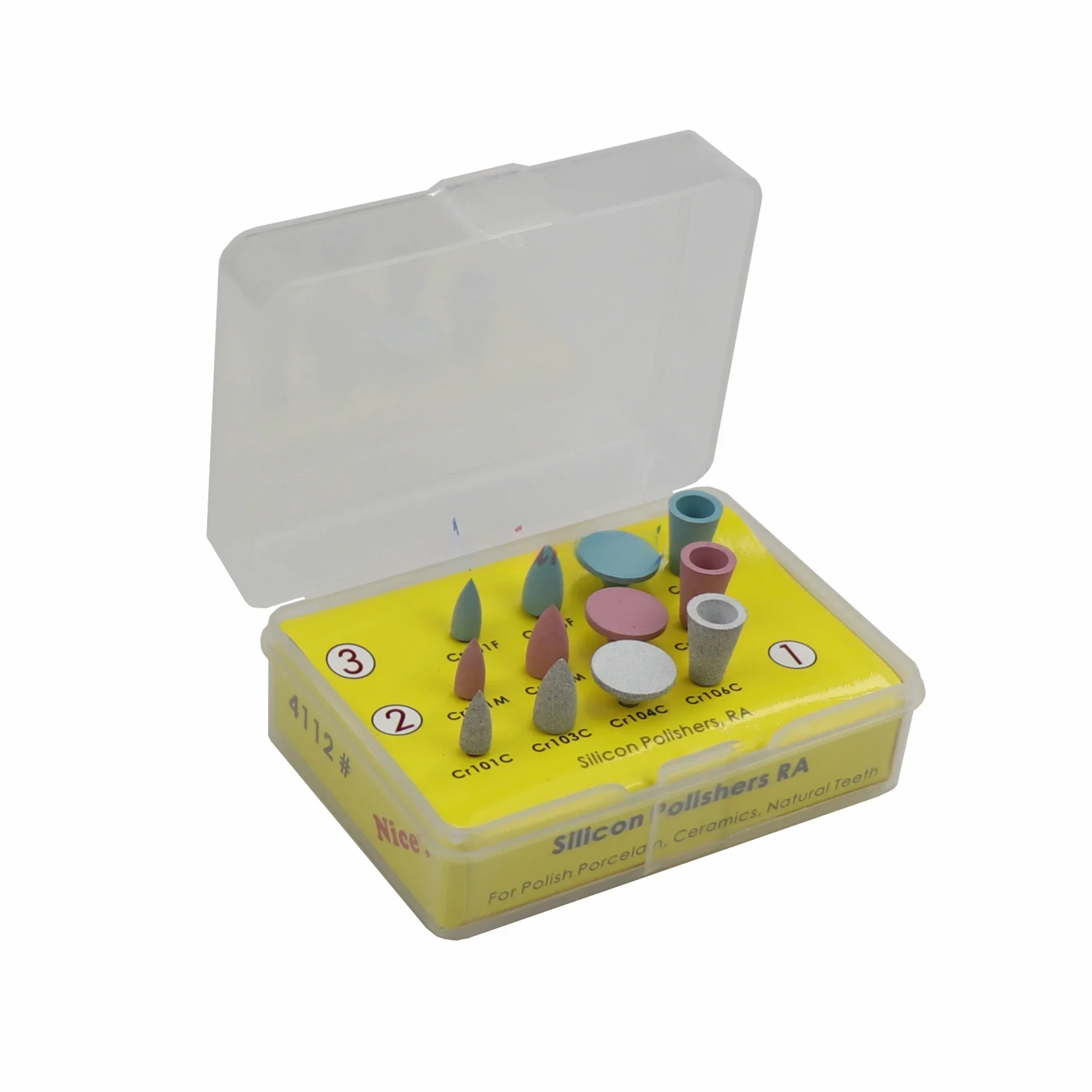 

Dentals Low Speed Porcelains Polishing kit Dentures Composites Silicones