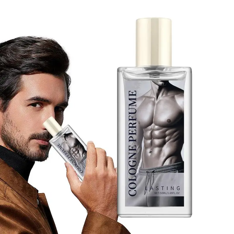 Perfume para hombre, 50ml, Perfume encantador para hombres, fragancia de atracción para citas, fragancia de Colonia, colgante Natural de larga duración