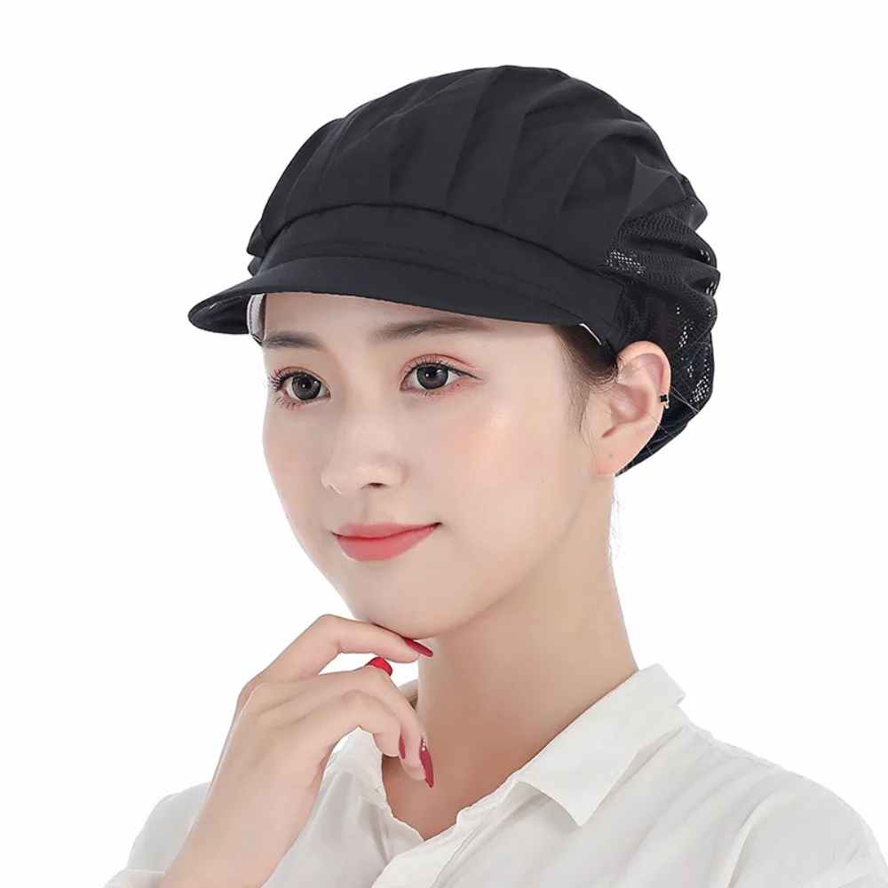 Hygienic Design Chef Hat Smoke-Proof Dustproof Feature Kitchen Work Hat Oil-Resistant Hairfall Prevention Smoke-proof Dust Cap