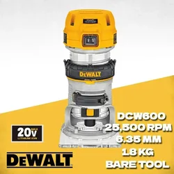 DEWALT DCW600 20V Cordless Electric Trimmer Wood Hand Trimming Engraving Slotting Trimming Carving Machine Router Wood DCW600B