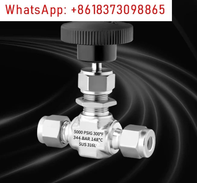 

316L Stainless Steel Cartridge Through Threaded Needle Valve High Pressure Globe Valve