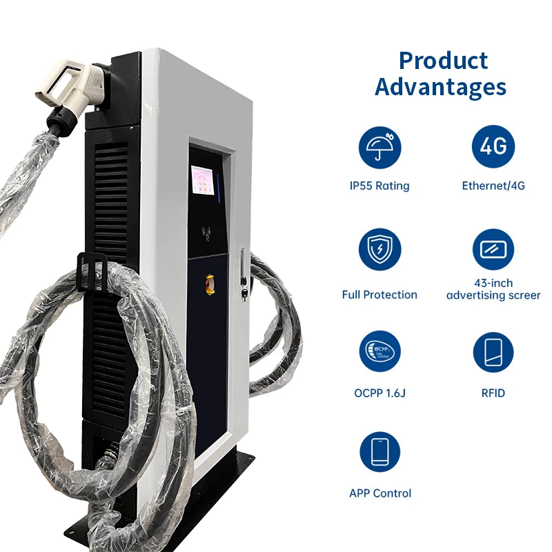 High Performance EVSE 30kw 40kw 60kw DC EV Fast Charger Intelligent New Energy Vehicle Charging Pile for Byd Car