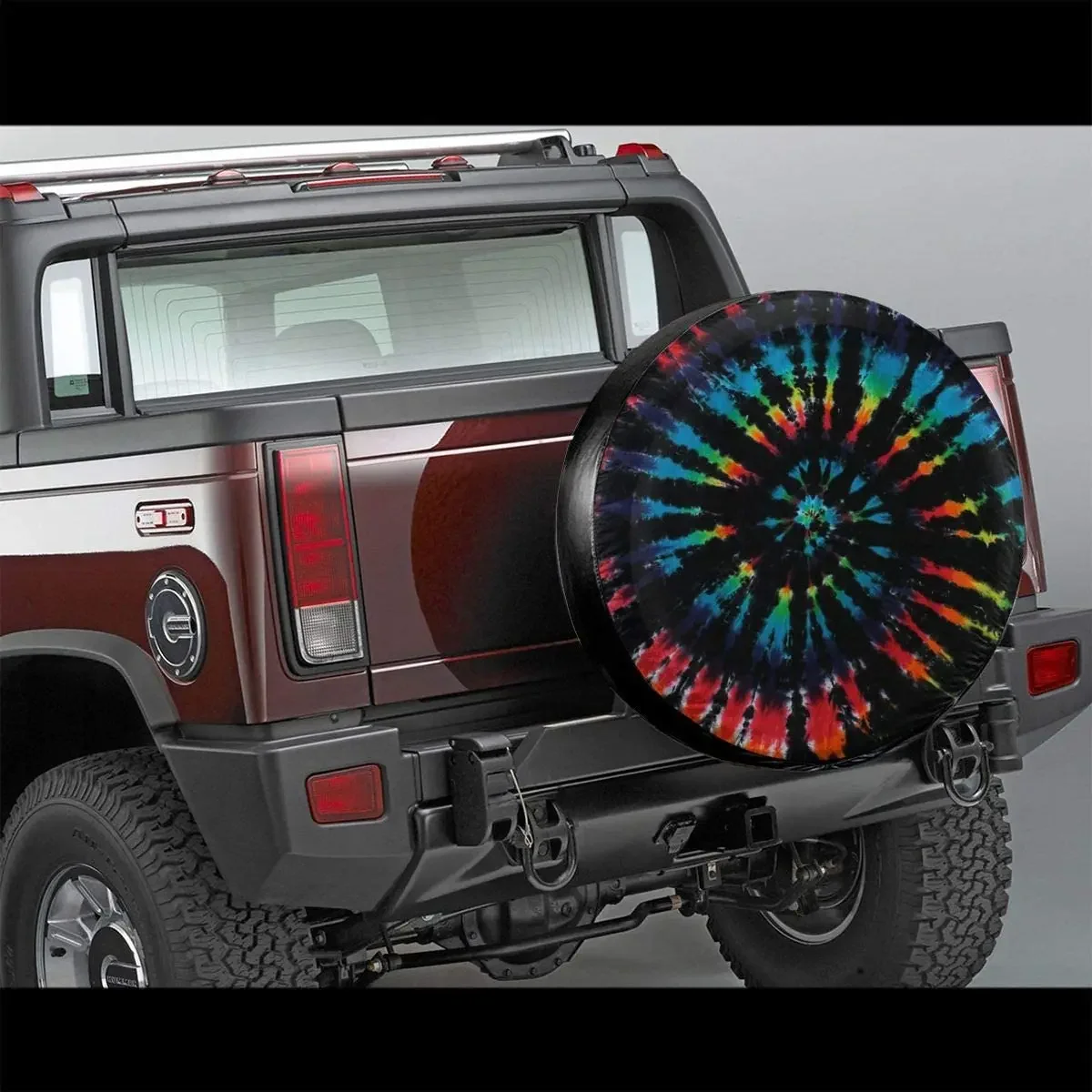 Markui Tie Dye Spare Tire Cover, Waterproof Universal Wheel Covers, Fit for for ,Trailer, RV, SUV 17 inch