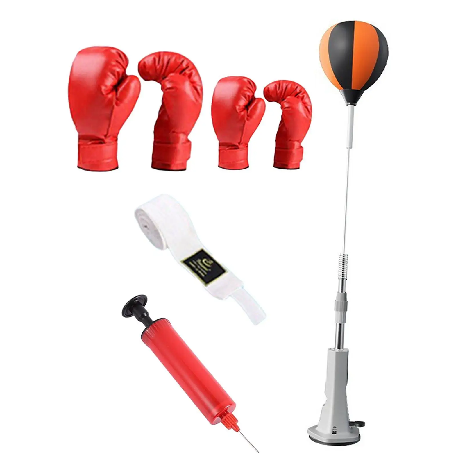 

Boxing Reaction Ball Adjustable Improve Hand Eye Coordination with Gloves Fitness with Air Pump Exercise Speed Ball Reflex Ball
