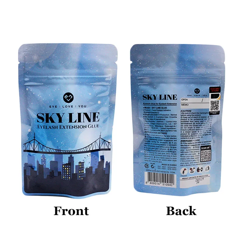 5Bottles New SKY Line Glue For Eyelash Extension Korea 5ml Black Fast Drying Strong Adhesive Beauty Health Makeup Tools