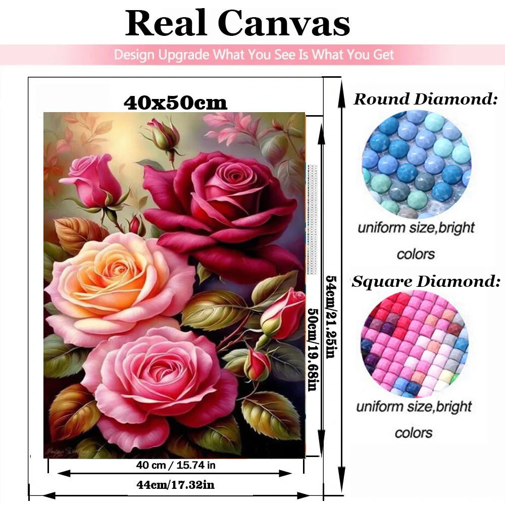 White Lily Rose Diamond Painting Diy Full Square Round Diamond Art Mosaic Rhinestones Pictures Cross Stitch Flowers Home Decor