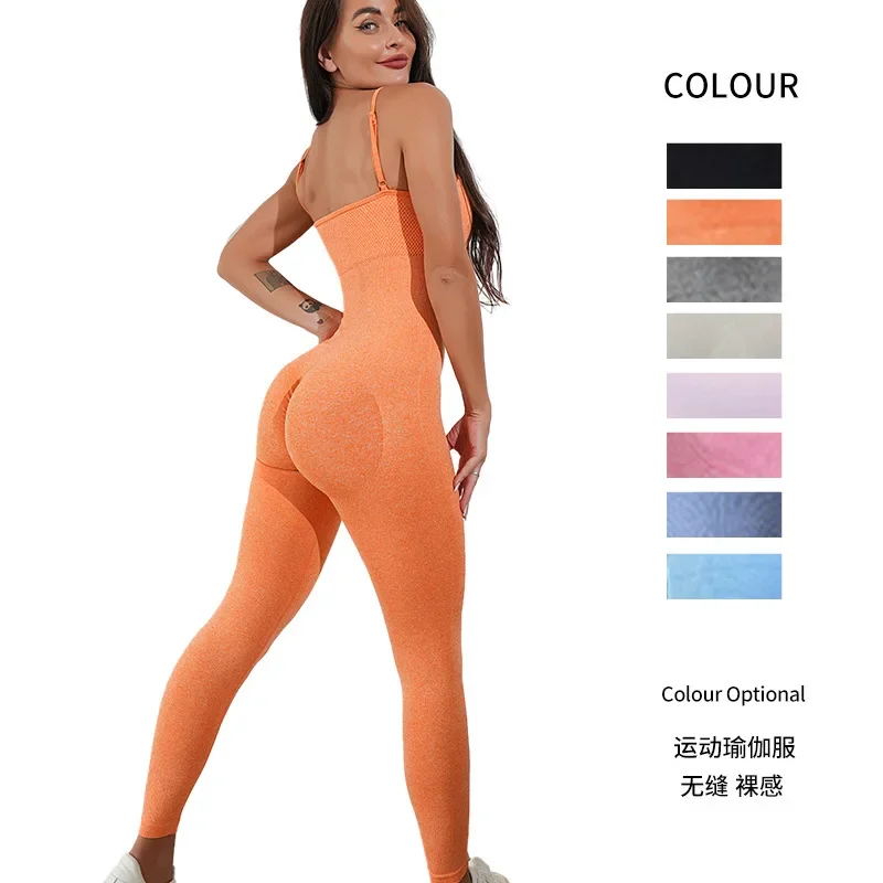 Women's Gym Jumpsuit Woman Sports Overalls for Fitness Romper Sports One Piece Workout Training Yoga Suit Bodysuits Sportswear