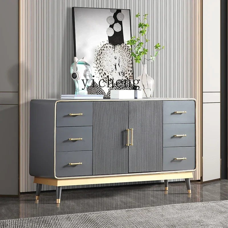 DSA   light luxury solid wood dining side  modern simple entrance entrance cabinet living room storage