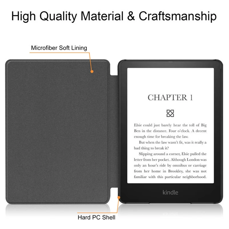 For Kindle 11th Generation Case 2024 2022 6'' C2V2L3 RS23CV Wake/Sleep Cover Protective PU Leather Cover Ebook Accessories Funda