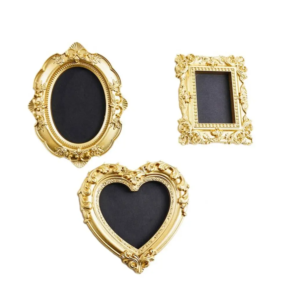 Hanging Mini Photo Frames Photographic Props Resin Vintage Picture Frame Baroque Ornate Creative Memory Display Frames Gifts