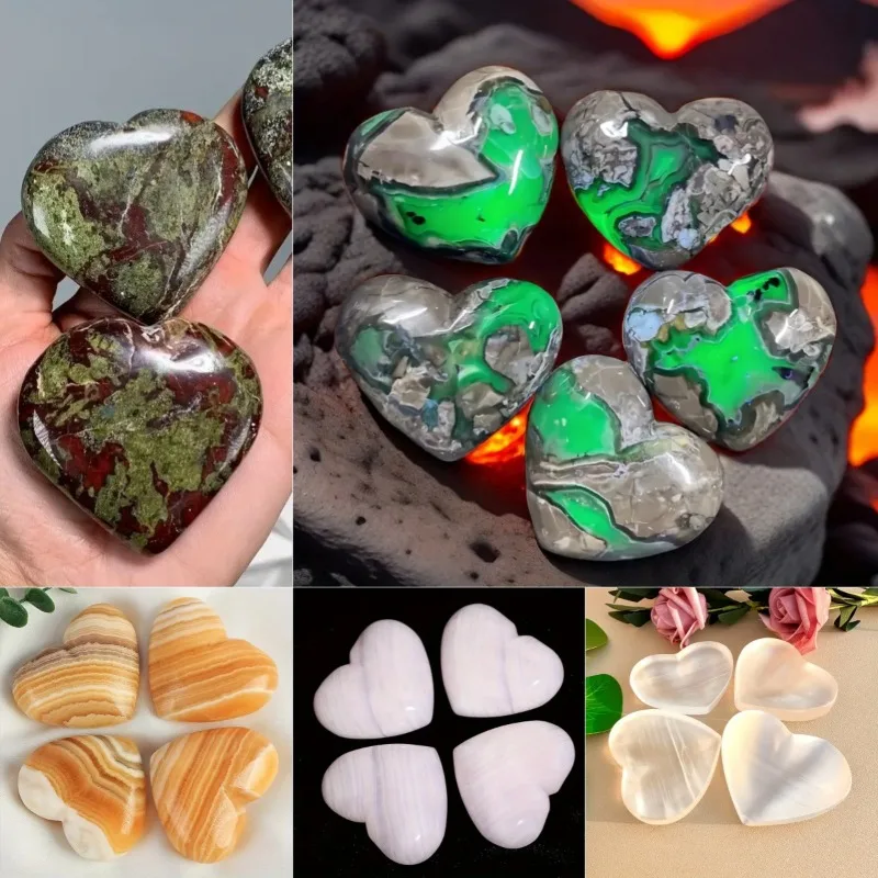 Natural Crystal Volcanic Agate Love Ornaments Crystal Raw Stone for Yoga FengShui Stone Ornaments Home Decor