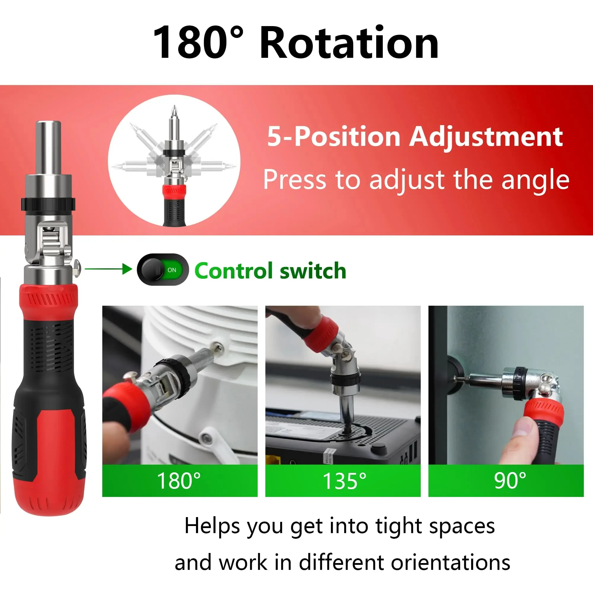 13 in 1 Precision Screwdriver Set Phillips Torx Flat Head Hex Screwdriver Bit 180° Rotating Professional Repair Hand Tools