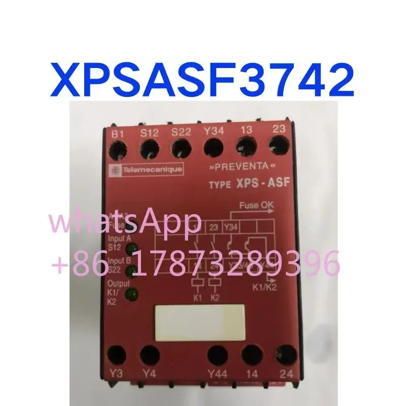 Relé de segurança XPS-ASF XPSASF3742 usado testado OK e enviado rapidamente