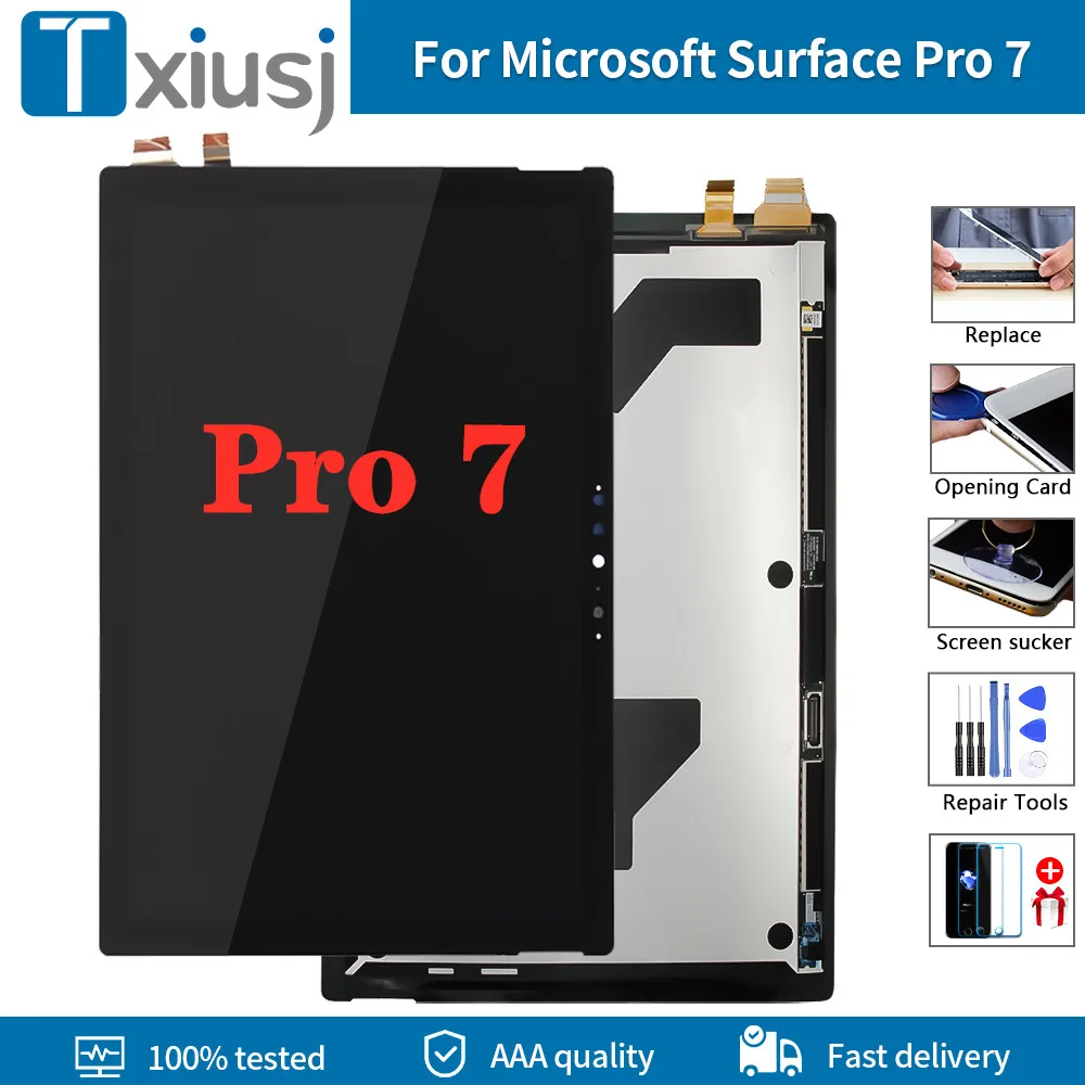 

12.3" 100% Tested For Microsoft Surface Pro 7 1866 LCD Touch Screen Digitizer Display assembly replacement For Pro7 LCD