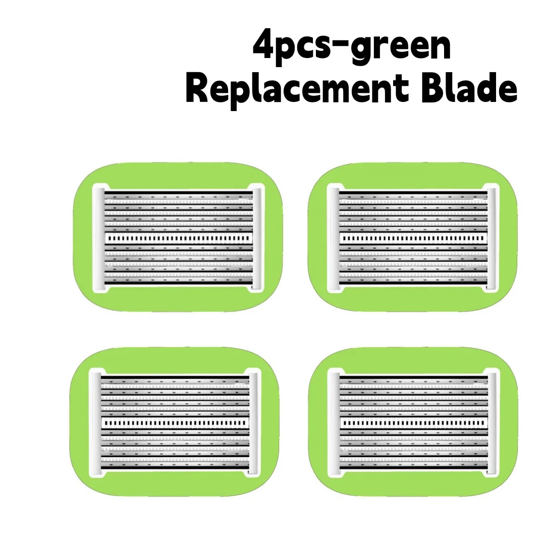 أداة حلاقة يدوية للرأس الأصلع، متخصصة لقص الشعر والحلاقة، ماكينة حلاقة يدوية لشعر الإبط والساق، شفرات مكونة من 8 طبقات #6