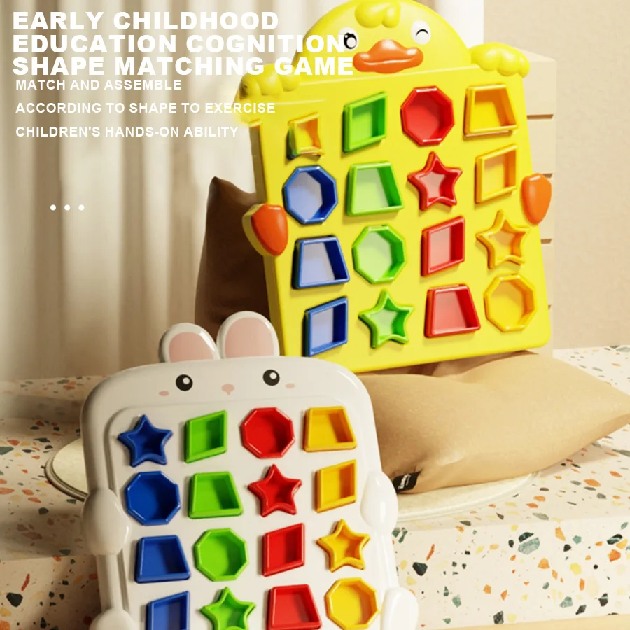 

Educational early childhood teaching aids Geometric Matching Toys Parent child battle Two children's touch learning training toy