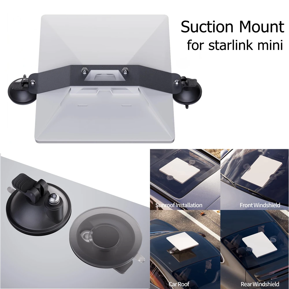 for Starlink Mini Mount Suction Cup Car Sunroof Holder Bracket for Starlink Mini Work with Original Kickstand Car/Window