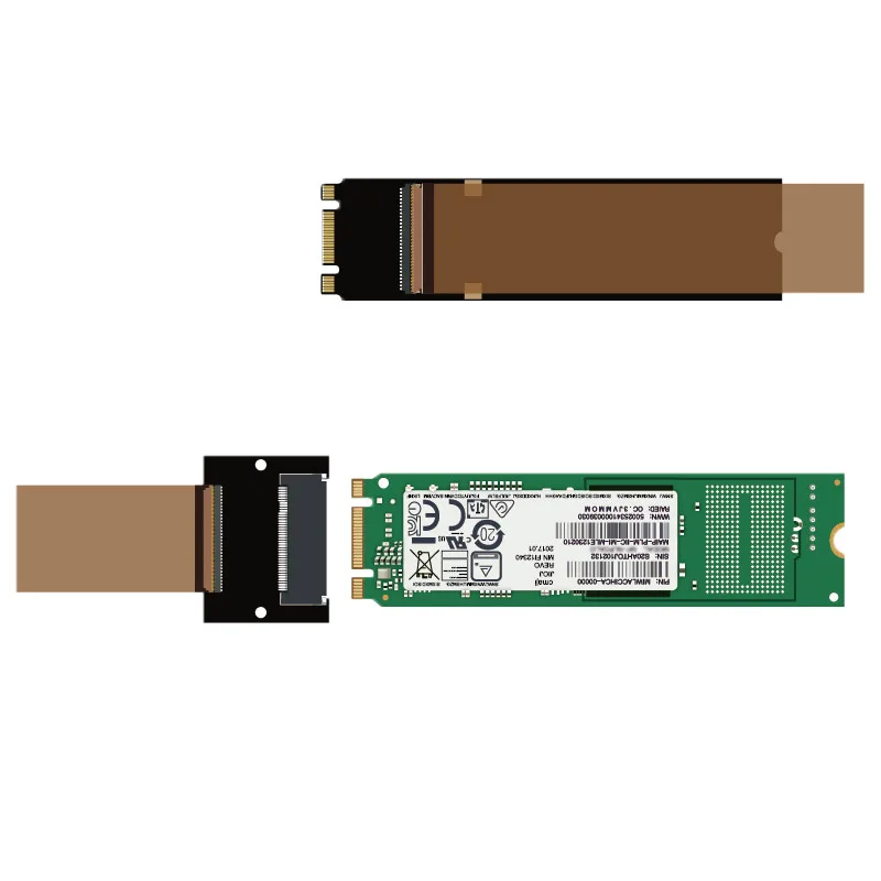 M.2 Sata Extension Cable B key SSD External Ngff Solid State Drive Extender Card 2242/2280 10cm 30cm