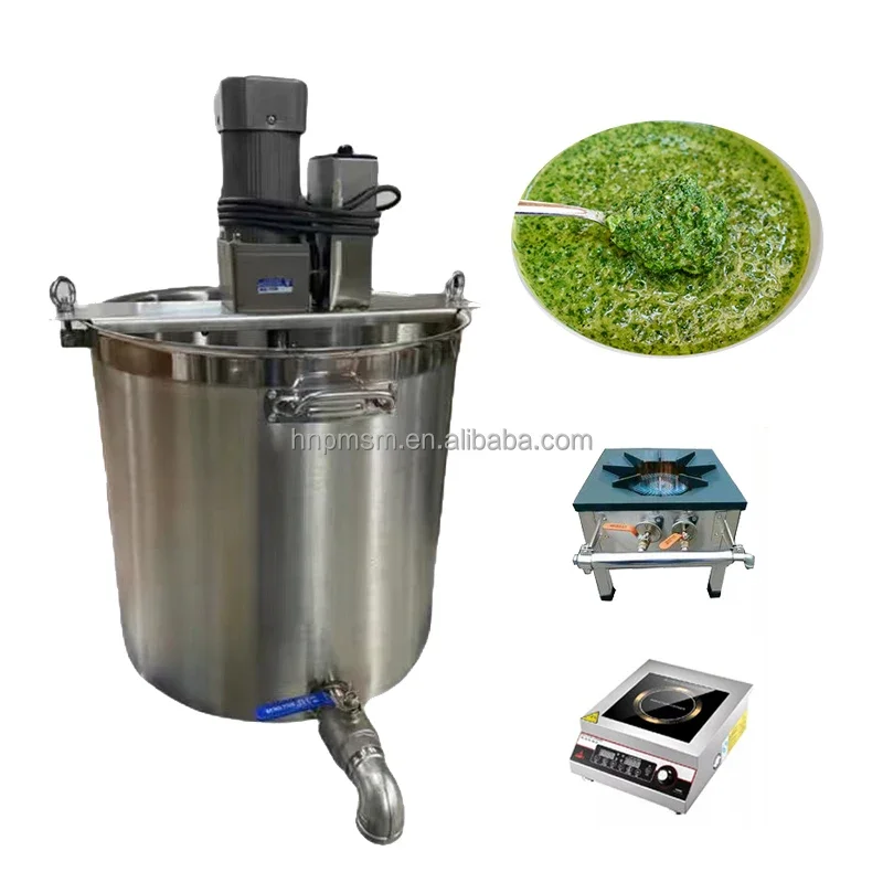 Factory Made Small Food Mixing Pot Excellent Easy Operation Soup Sauce Cooking Pot With Mixer Food Stirring Machine