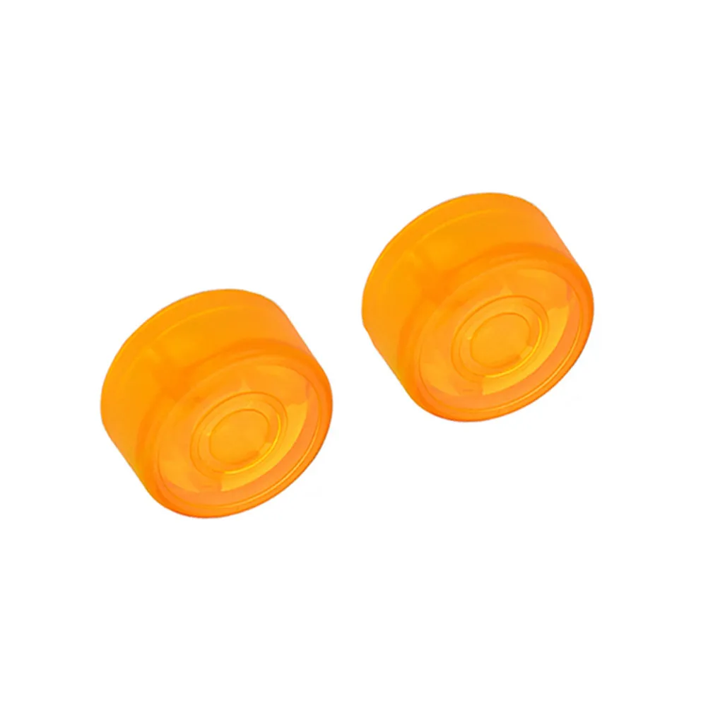 2pcs Orange Guitar Knob Replacement Electric Bass Volume Tone Control Durable Plastic Smooth Glossy Easy Install Fashion