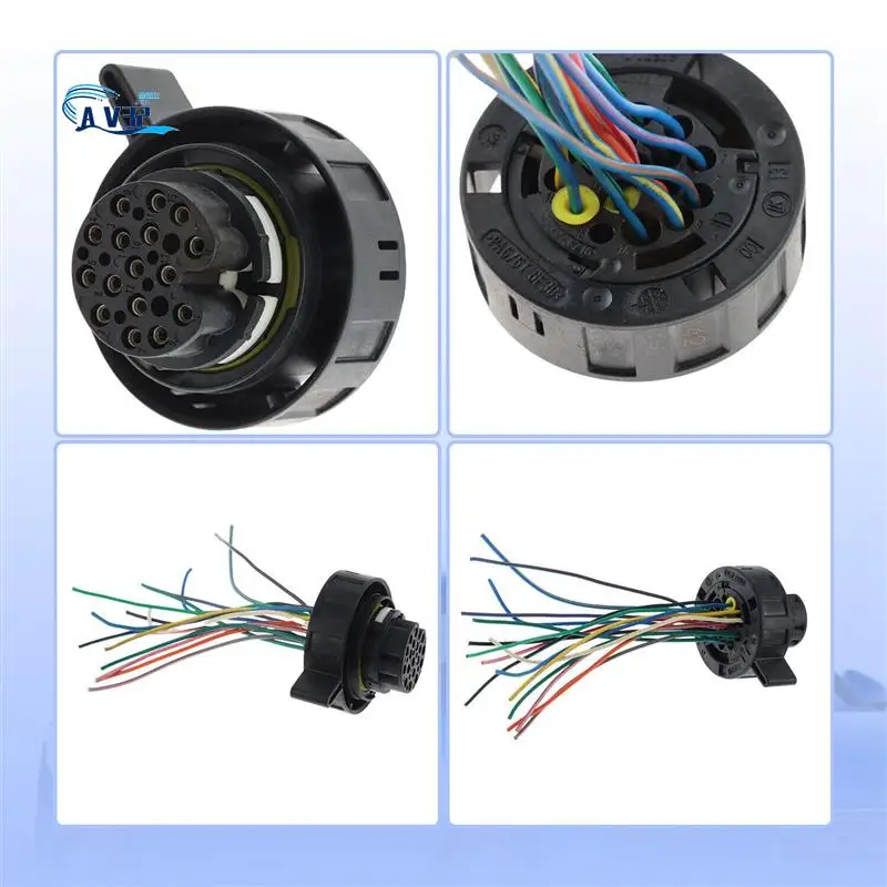 

AV32-1 PCS Car Transmission Connector Plug 16-Pin Car Accessories Black For A4 A5 Q5 A6 A7 A8 S8 R8 RS5 RS6 VW Amarok 2010-