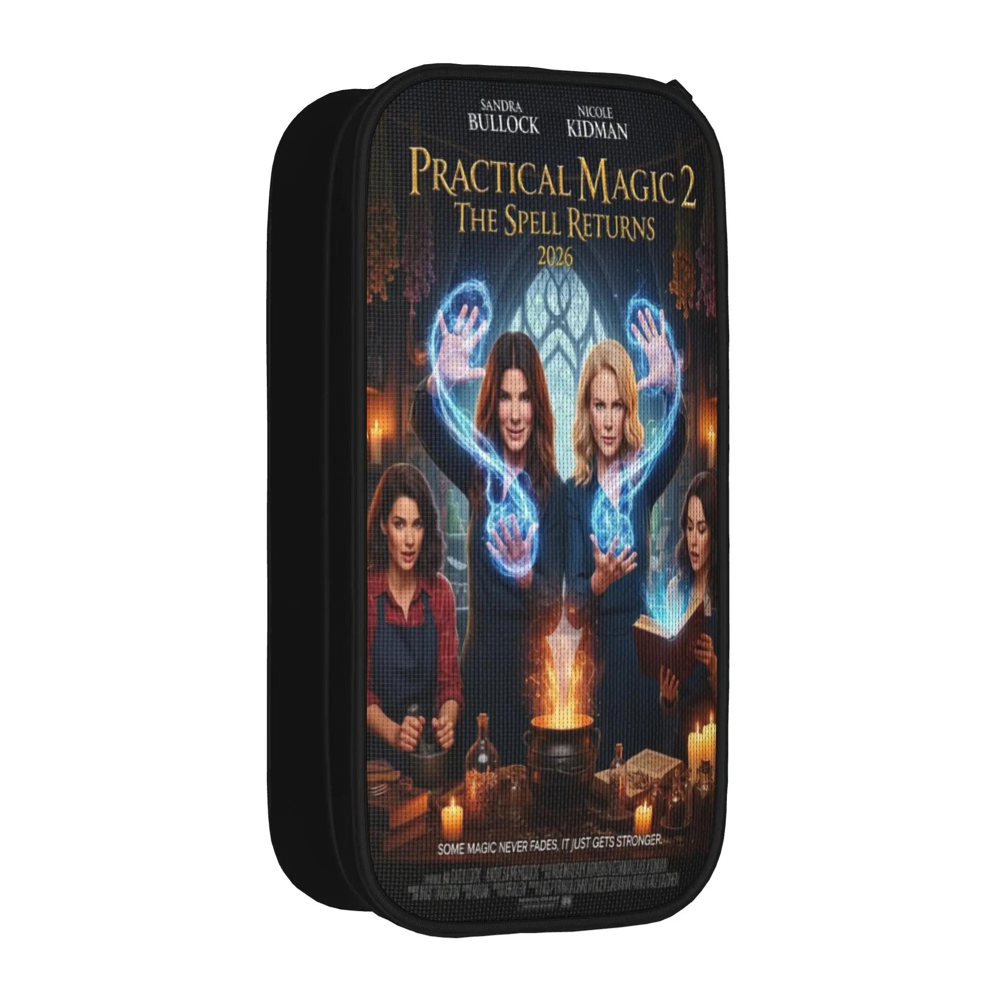 Practical Magic 2 Accessories Pencil Case Large Capacity Office Supplies  Pencil Bag Birthday Gift