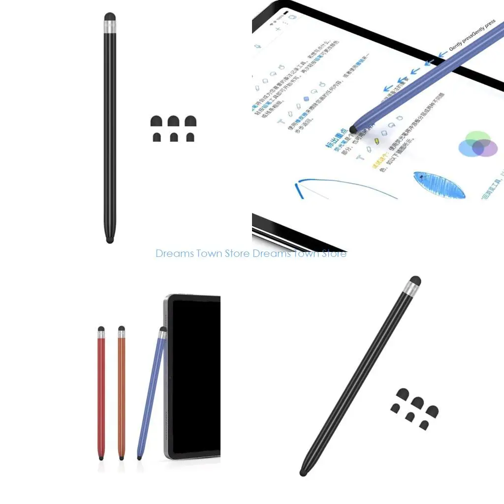 

HX6A Профессиональная емкостная ручка, универсальный аксессуар для планшета, противоскользящий силиконовый наконечник