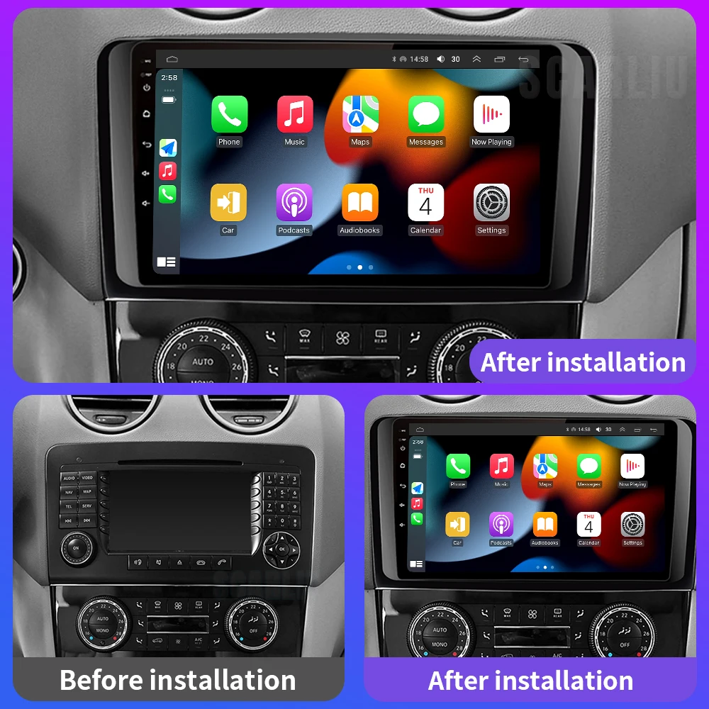 car stereo 2 DIN android car radio For Mercedes Benz ML GL W164 ML350 ML500 GL320 X164 ML280 GL350 GL450 auto audio screen