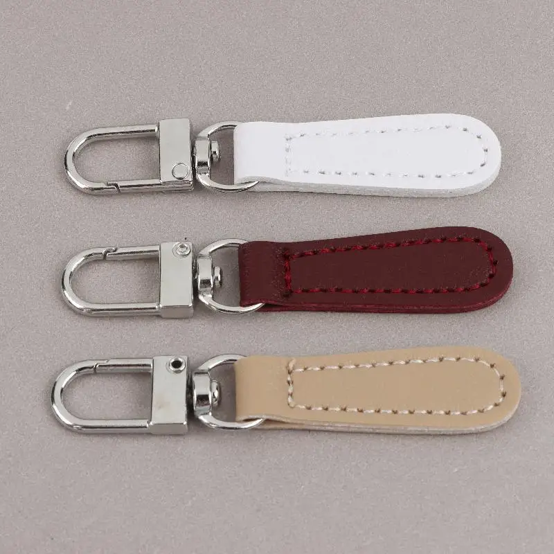 4 Stück PU-Leder Reißverschluss-Ersatzteile, Reißverschluss-Ziehlaschen für Taschen, Gepäck, Geldbörsen, Rucksäcke – Detail 5